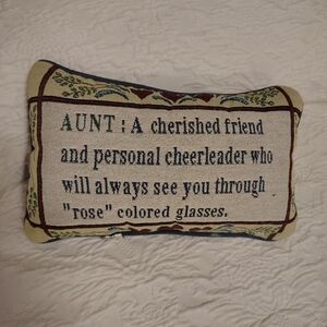 Decorative Auntie Pillow
